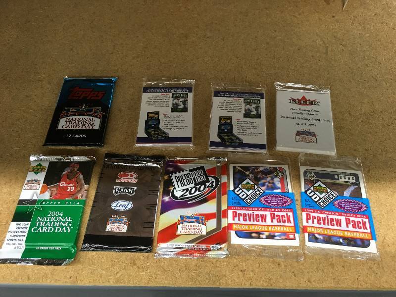lot 532 image: 9 Misc Card Packs