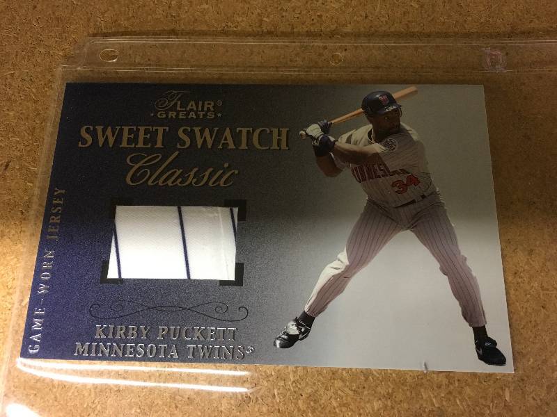 lot 537 image: Kirby Puckett Sweet Swatch Classic Card 14445