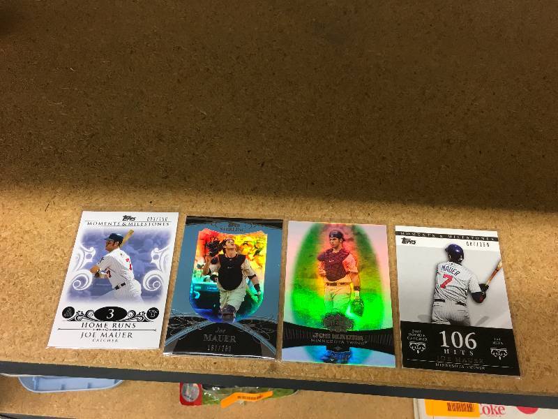 lot 540 image: 4 Joe Mauer Cards