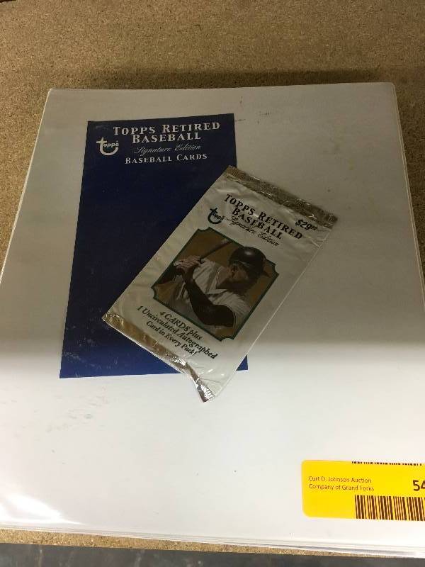 lot 548 image: Topps Retired Baseball Signature Edition Card Album