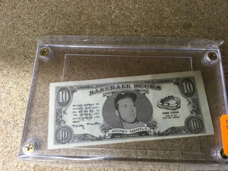 lot 560 image: $10 Mickey Mantle Baseball Buck