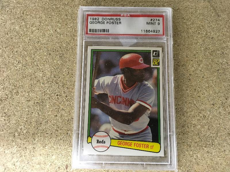 lot 579 image: 1982 Donruss George Foster Card 9 Mint