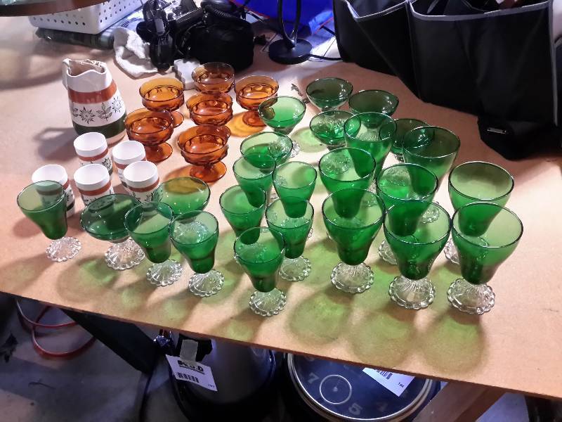 lot 196 image: Misc. Fancy Glassware as pictured