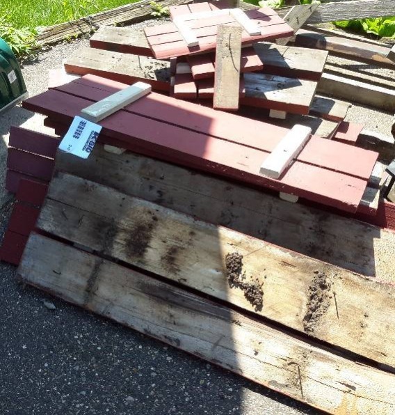 lot 210 image: Lot of misc. SizesShape types of wood as shown