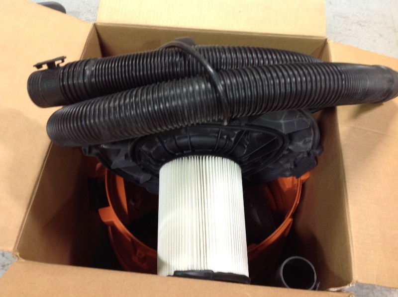 lot 105 image: RIDGID 12 Gal. 5.0-Peak HP NXT WetDry Vac in good conditions