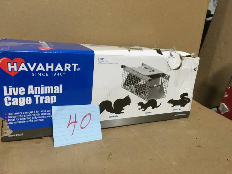 lot 40 image: Havahart Small 2-Door Animal Trap not used