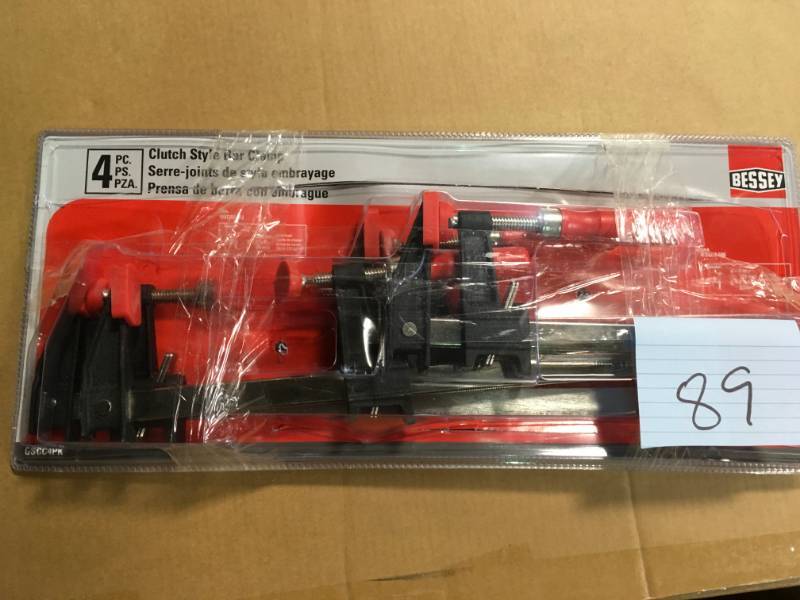 lot 89 image: BESSEY Clutch Clamp Set (4-Piece) in good condition