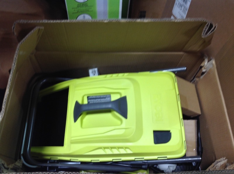 lot 112 image: RYOBI 16 in. 13 Amp Corded Electric Walk Behind Push Mower in good conditions