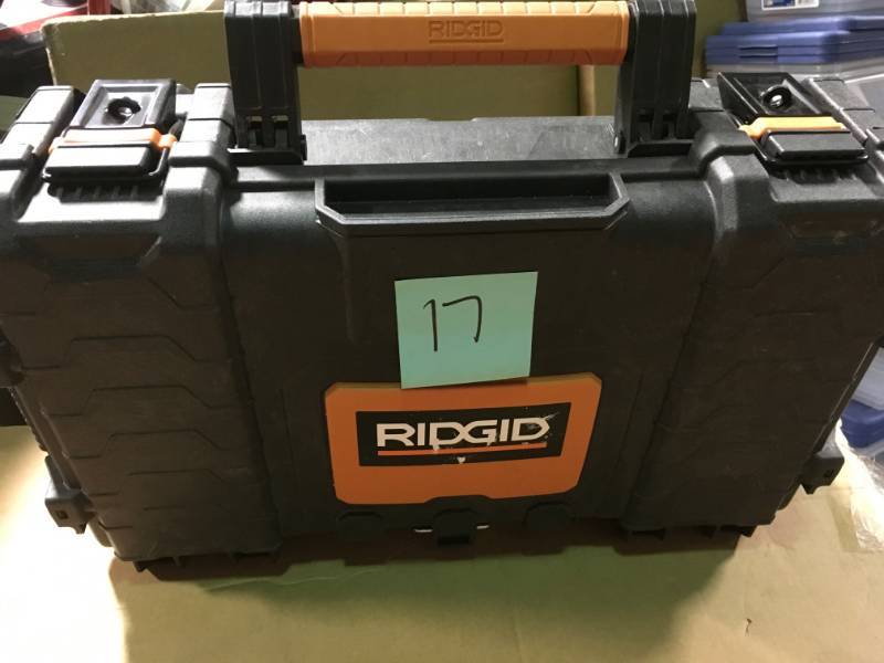 lot 17 image: RIDGID 22 in. Pro Organizer, Black in good condition