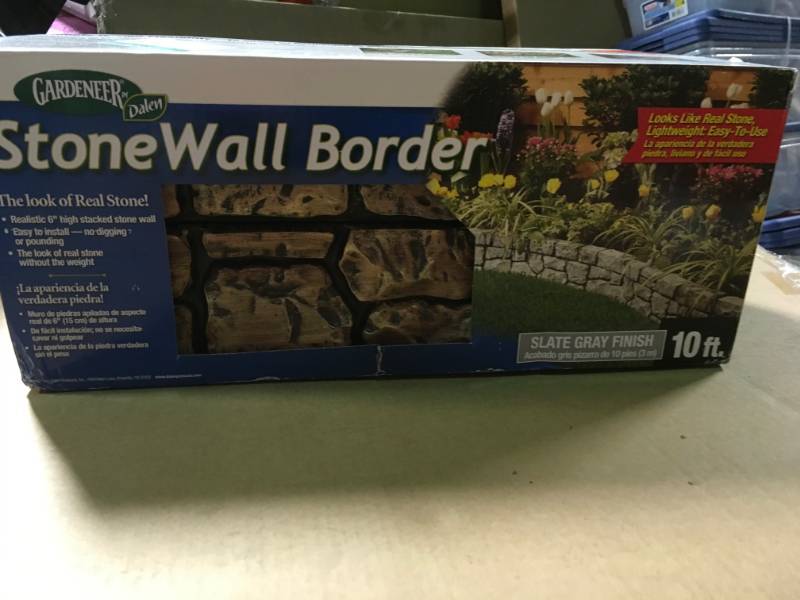 lot 35 image: Dalen Products 6 in. x 10 ft. StoneWall Border in good condition