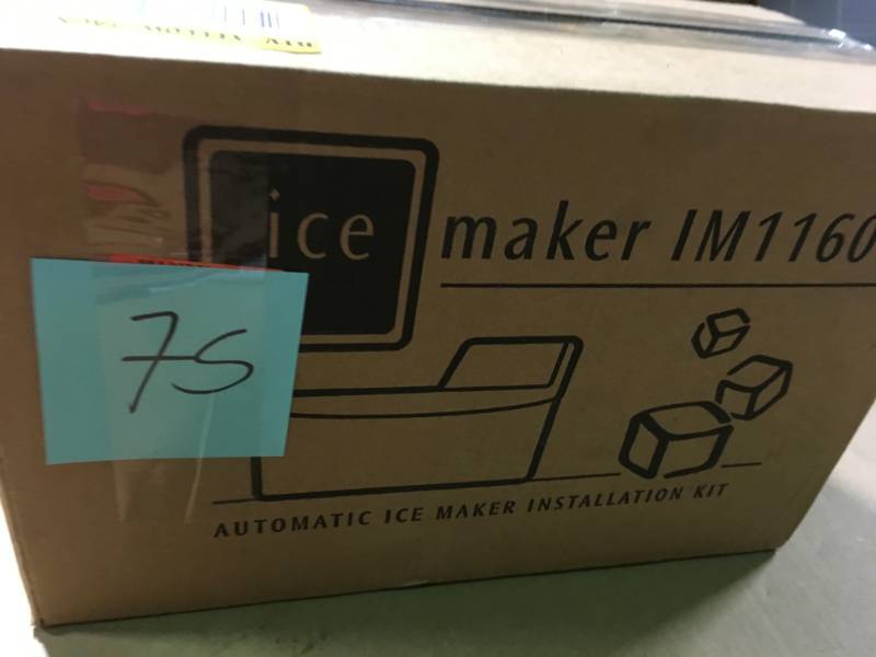 lot 75 image: Frigidaire Universal Top Mount Refrigerator Ice Maker Kit in good condition
