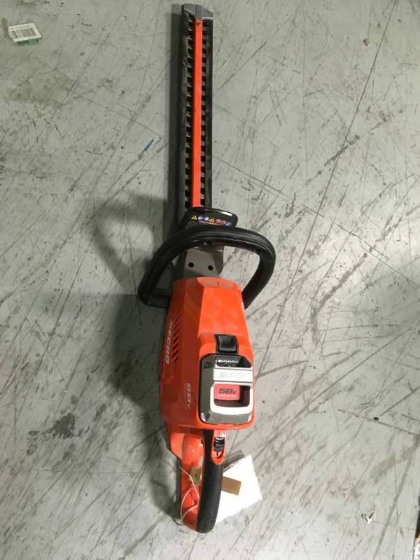 lot 80 image: ECHO 24 in. 58-Volt Lithium-Ion Brushless Cordless Hedge Trimmer - in good condition