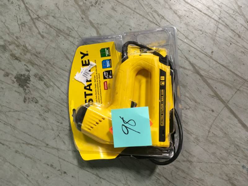 lot 98 image: Stanley 2-in-1 Electric Stapler and Strip Brad Nailer in good condition