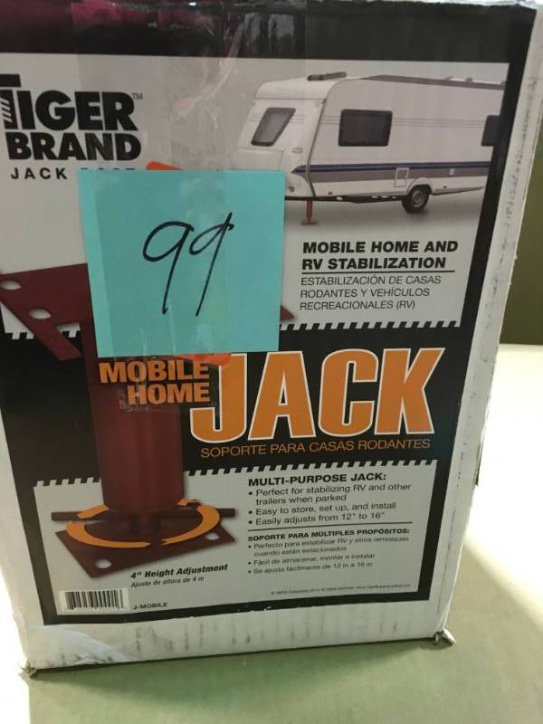 lot 99 image: 16 in. Adjustable Mobile Home Jack Post in good condition