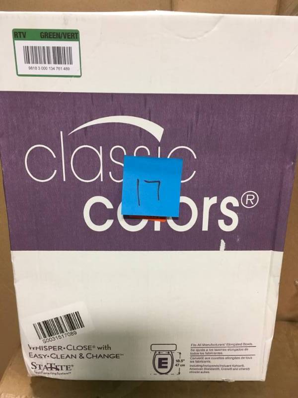 CLASSIC COLORS TOILET SEAT in good condition