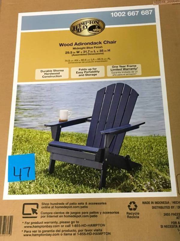 Hampton bay discount folding adirondack chair