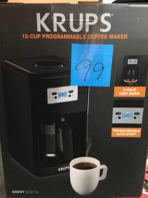 Savoy 12-Cup Pause and Serve Coffee Maker by Krups in good condition