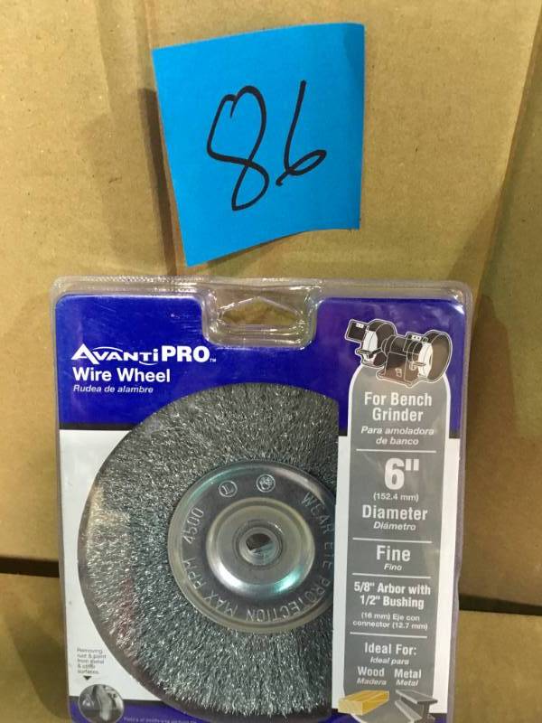 Avanti Pro 6 in. Fine Bench Wire Wheel in good condition