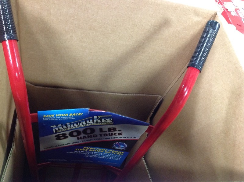 Milwaukee 800 lb. Capacity Dual Handle Truck not used