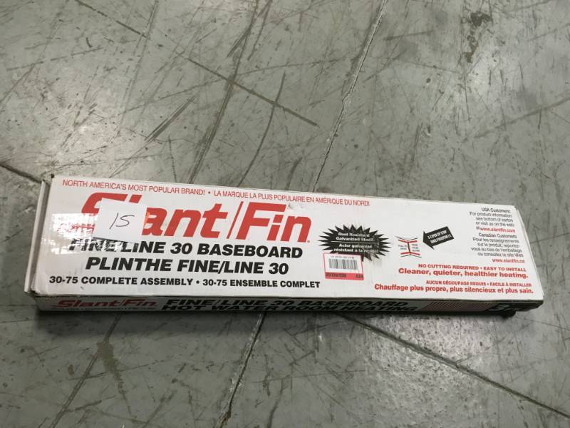 SlantFin FineLine 30 3 ft. Assembled Enclosure and Element Hydronic Baseboard in good condition