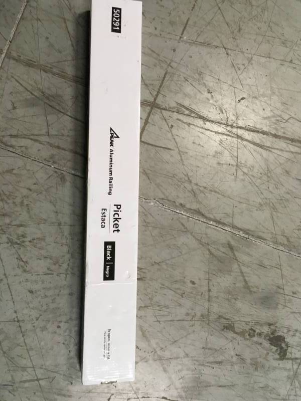 Peak Aluminum Railing Black Aluminum Picket and Spacer in good condition