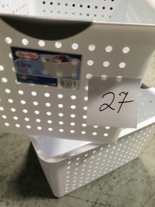 Sterilite 25.2 Qt. Deep Ultra Storage Bin QTY 2 in good condition