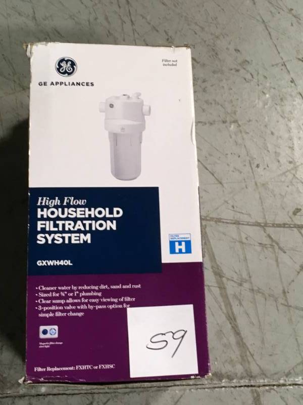 GE Whole House Water Filtration System in good condition