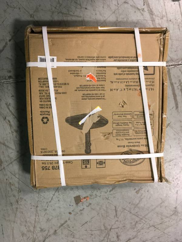 Hampton Bay 26 lbs. Patio Umbrella Base in Black not used
