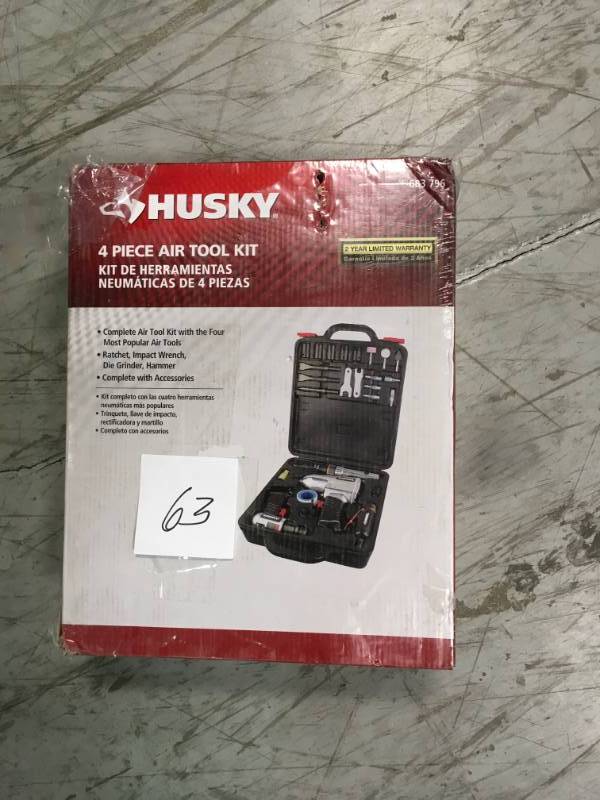 Husky 4-Tool Air Tool Kit in good condition