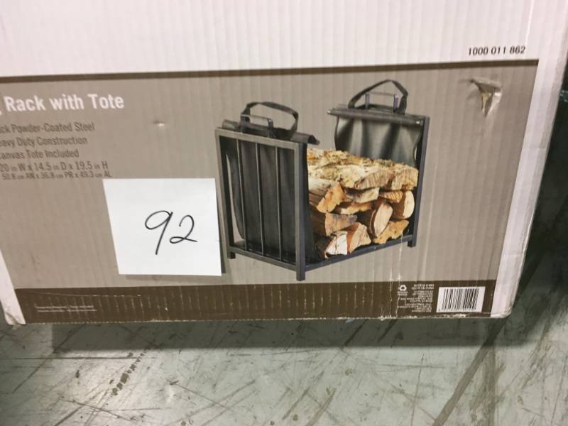 20 in. Log Holder with Tote in good condition