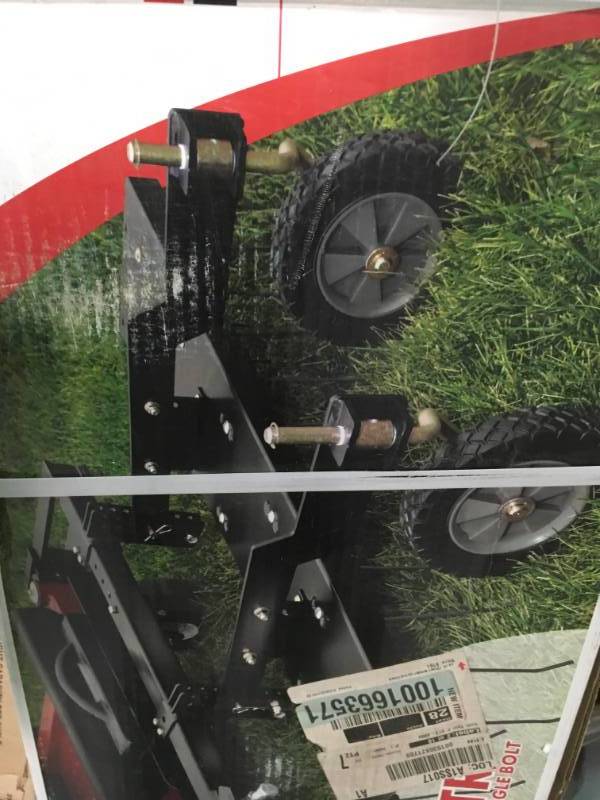 Brinly-Hardy 48 in. Front Mount Dethatcher for ZTR Mowers not used
