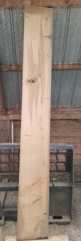 lot 8 image: 8 foot long oak rough cut lumber