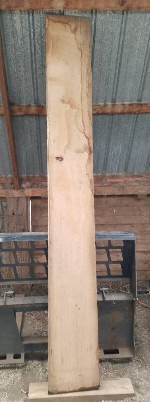 lot 9 image: 8 foot long oak planed lumber