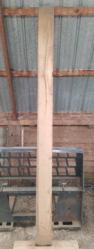 lot 12 image: 8 foot long solid oak planed lumber