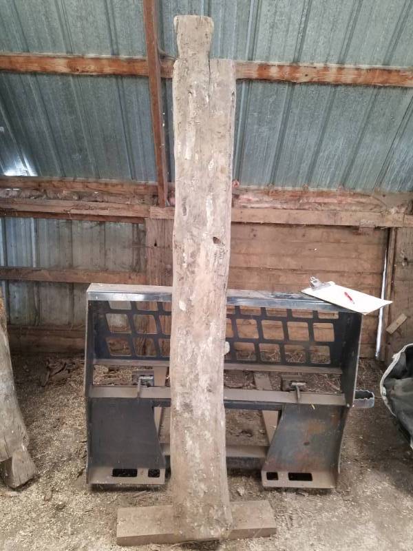 lot 40 image: 6 foot long Reclaimed oak log cabin wood