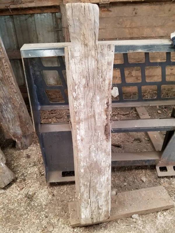 lot 44 image: 37 long Reclaimed oak log cabin wood with single dove tail