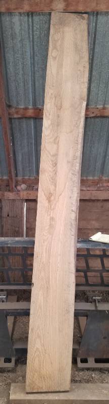 lot 70 image: 8 foot rough cut Ash lumber 2x14