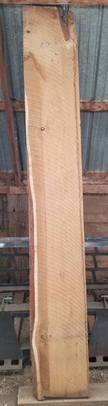 lot 71 image: 8 foot rough cut oak lumber 2 x 14