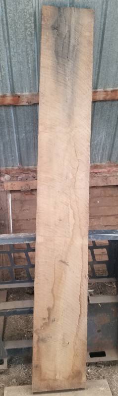 lot 72 image: 8 foot rough cut oak lumber 2 x 13