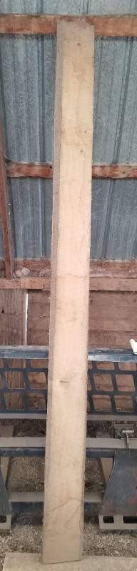 lot 74 image: 8 foot long rough cut Black Cherry lumber 1 x 7