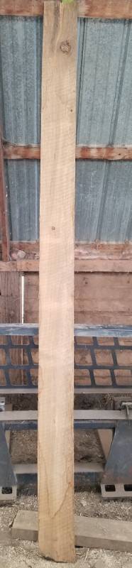 lot 75 image: 8 foot long rough cut black cherry lumber 1 x 6