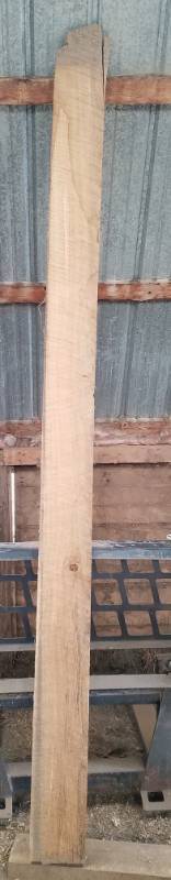 lot 76 image: 8 foot rough cut black cherry lumber 1 x 6