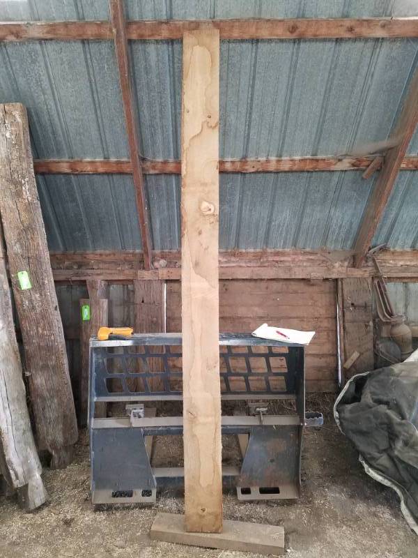 lot 77 image: 8 foot long rough cut Black Cherry lumber 1 x 7