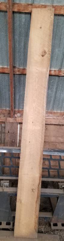 lot 87 image: 8 foot oak rough cut lumber 1 x 10
