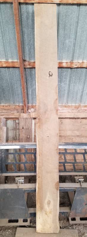 lot 88 image: 8 foot rough cut oak lumber 1 x 9