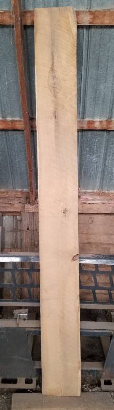 lot 91 image: 8 foot 1 x 10 rough cut oak lumber excellent piece
