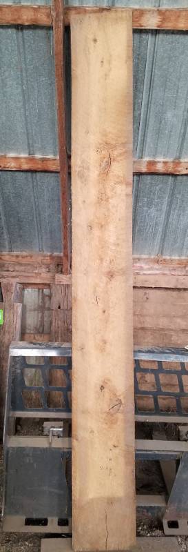 lot 94 image: 8 foot long 1 x 10 rough cut oak lumber