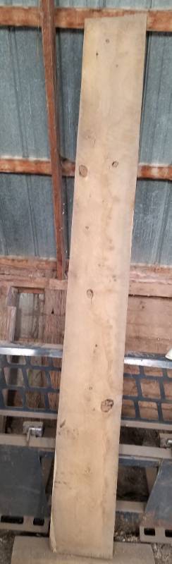 lot 96 image: 9 foot long 1 x 11 rough Cut oak lumber