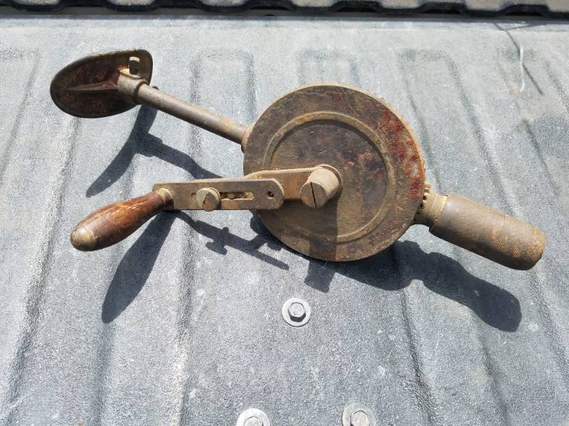 lot 107 image: Brace and Bit Drill very unique