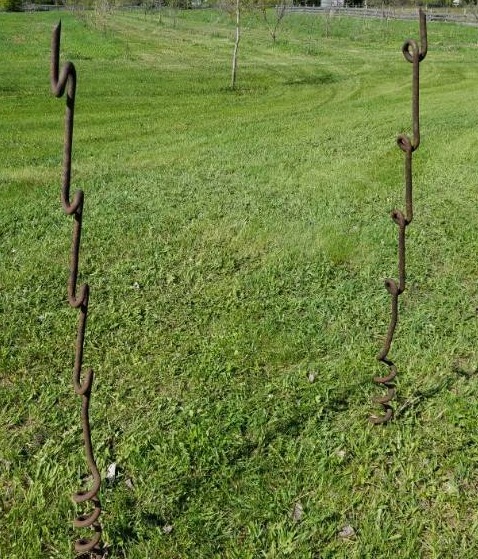 lot 181 image: 2 civil war era screwing posts